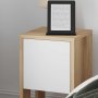 HANAH HOME Noćni stočić Ema Sapphire Oak White - slika 4
