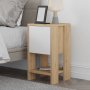 HANAH HOME Noćni stočić Ema Sapphire Oak White - slika 1