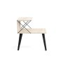 HANAH HOME Noćni stočić Cross Black Travertine - slika 2