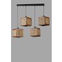 OPVIQ Kumsal 4 Lu Sıralı Ceviz Rattan Avize luster - slika 1