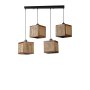 OPVIQ Kumsal 4 Lu Sıralı Ceviz Rattan Avize luster - slika 4
