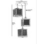 OPVIQ Kumsal 3 Lu Tepsili Ceviz Rattan Avize luster - slika 4