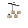 OPVIQ Tıger 4 Lu Sıralı Rattan Sarkıt luster - slika 1