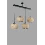 OPVIQ Tıger 4 Lu Sıralı Rattan Sarkıt luster - slika 3