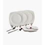 AVATAR SUNTUN Set plitkih tanjira 6 kom BELI - CLASSIC KOCKASTI - slika 2