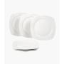 AVATAR SUNTUN Set plitkih tanjira 6 kom BELI - CLASSIC KOCKASTI - slika 1