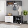 HANAH HOME Sarandon Anthracite White - slika 1