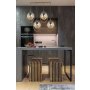 OPVIQ Nepal 4 Lu Sıralı Eskitme Bal Camlı Sarkıt luster - slika 2