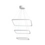 OPVIQ Trinity Square Set White Body White Light Beli luster - slika 3