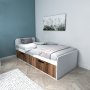 HANAH HOME Newra Light Walnut White - slika 1