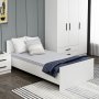 HANAH HOME Kale Bedstead 90 x 190 White - slika 4