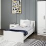HANAH HOME Kale Bedstead 90 x 190 White - slika 5