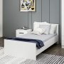 HANAH HOME Kale Bedstead 90 x 190 White - slika 1