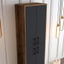 HANAH HOME Berlin A Walnut Anthracite - slika 4