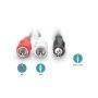 DIGITUS Audio kabl 2xcinc na 3.5mm 1.5m crni - slika 1