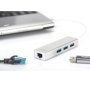 DIGITUS USB hub 4 3.0 porta + Lan adapter - slika 1
