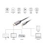 DIGITUS Kabl USB Tip C na HDMI 4K 1.8m crni - slika 1