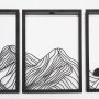 WALLXPERT Zidna dekoracija Mountain Landscape Set of 3 APT742 L - slika 3
