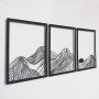 WALLXPERT Zidna dekoracija Mountain Landscape Set of 3 APT742 L - slika 5