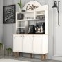 HANAH HOME Bohem 861 Višenamenska vitrina za kafe u beloj boji (845HCT5822) - slika 3