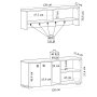 HANAH HOME Sarandon Sapphire White - slika 5