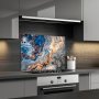WALLXPERT Dekorativna slika Azure Goldflow L - slika 1