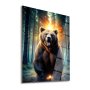 WALLXPERT Dekorativna slika Grizzly 45 x 65 - slika 1