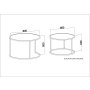 HANAH HOME Tambur Walnut - slika 3
