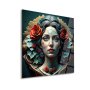 WALLXPERT Dekorativna slika  Girl & Roses 43 x 43 - slika 1