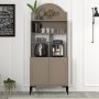 HANAH HOME Lyon 80 Atlas Black komoda - slika 1