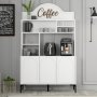 HANAH HOME Lyon 120 White Black komoda - slika 1