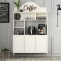 HANAH HOME Lyon 120 Cream Gold komoda belo zlatna - slika 1