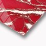 WALLXPERT Dekorativna slika Red Waves 43 x 43 - slika 2