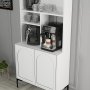 HANAH HOME Lyon 80 White Black - slika 4