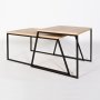 HANAH HOME Pal Orta Sehpa Oak set stolova - slika 2
