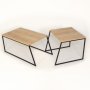 HANAH HOME Pal Orta Sehpa Oak set stolova - slika 4