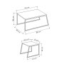 HANAH HOME Pal Orta Sehpa Oak set stolova - slika 5