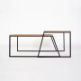 HANAH HOME Pal Orta Sehpa Oak set stolova - slika 1