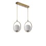 OPVIQ Ring 2 Li Sıralı Luster visilica u belo bakarnoj boji ( 846STL2849) - slika 1