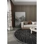 Conceptum Hypnose Newyork 3108 Okrugli tepih u tamno sivoj boji 100 cm (860BLN3854) - slika 2