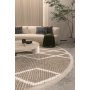 Conceptum Hypnose Vetrina 3608 Okrugli tepih u braon - beloj boji 100 cm (860BLN3499) - slika 2