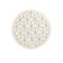 Conceptum Hypnose Bukle 1407 Okrugli tepih bele boje 100 cm (860BLN1884) - slika 1
