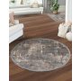 Conceptum Hypnose Notta 1107 Sivo - Bež okrugli tepih 100 cm(614CCL1563) - slika 2