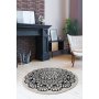 Conceptum Hypnose Kozzy Okrugli tepih multicolor crno - bele boje 100 cm (882CHL1072) - slika 2