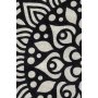 Conceptum Hypnose Kozzy Okrugli tepih multicolor crno - bele boje 100 cm (882CHL1072) - slika 3