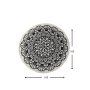 Conceptum Hypnose Kozzy Okrugli tepih multicolor crno - bele boje 100 cm (882CHL1072) - slika 4
