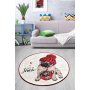 Conceptum Hypnose Let It Snow Multicolor Okrugli tepih sa printom 100 cm (882CHL1144) - slika 2