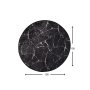 Conceptum Hypnose Marble Multicolor okrugli tepih crno- bele boje 100 cm (882CHL1091 - slika 4