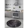 Conceptum Hypnose Marble Multicolor okrugli tepih crno- bele boje 100 cm (882CHL1091 - slika 2