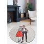 Conceptum Hypnose Best Couple Multicolor okrugli tepih sa printom 100 cm (882CHL1142) - slika 2